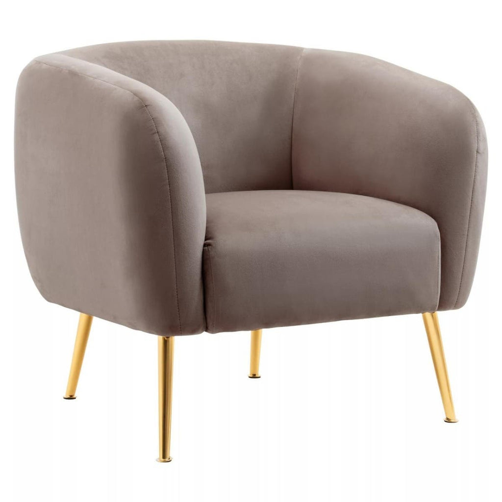 Lindsay Chair – Dark Beige Velvet