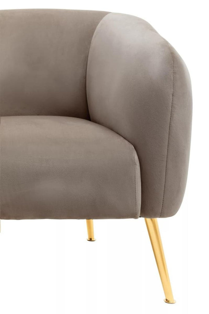 Lindsay Chair – Dark Beige Velvet