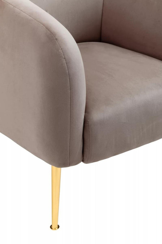 Lindsay Chair – Dark Beige Velvet