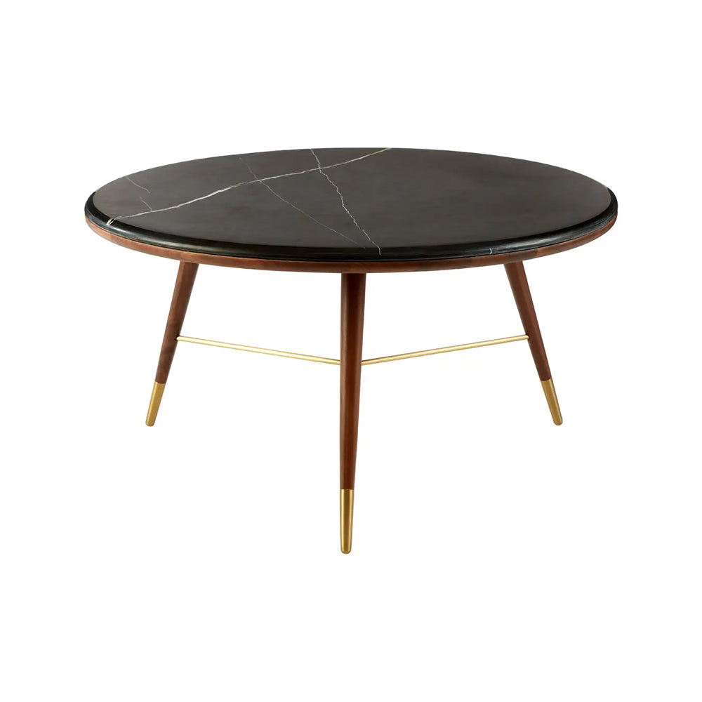 Maeve Coffee Table in Black Marble