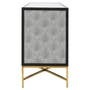 Mallory Sideboard in Brushed Gold and Grey Shagreen.