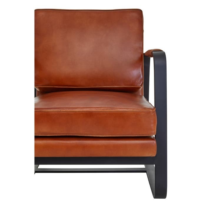 Pascal Armchair – Tan Leather