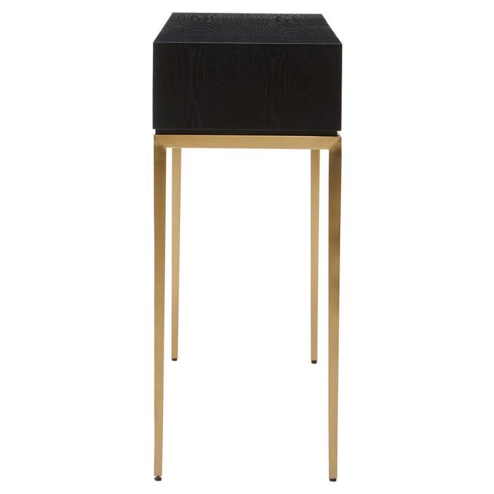 Raidan Console Table – Black and Gold