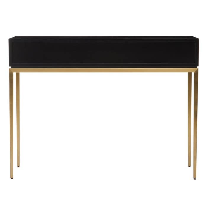 Raidan Console Table – Black and Gold