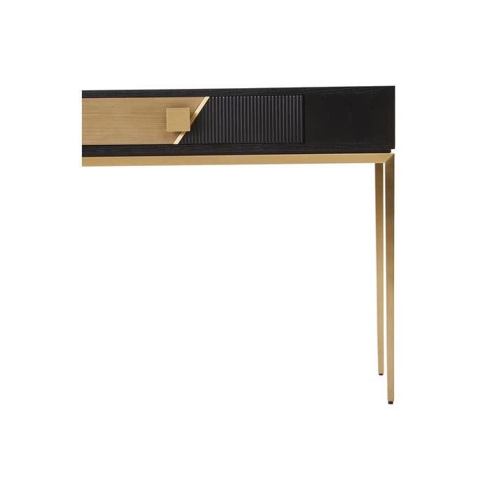 Raidan Console Table – Black and Gold