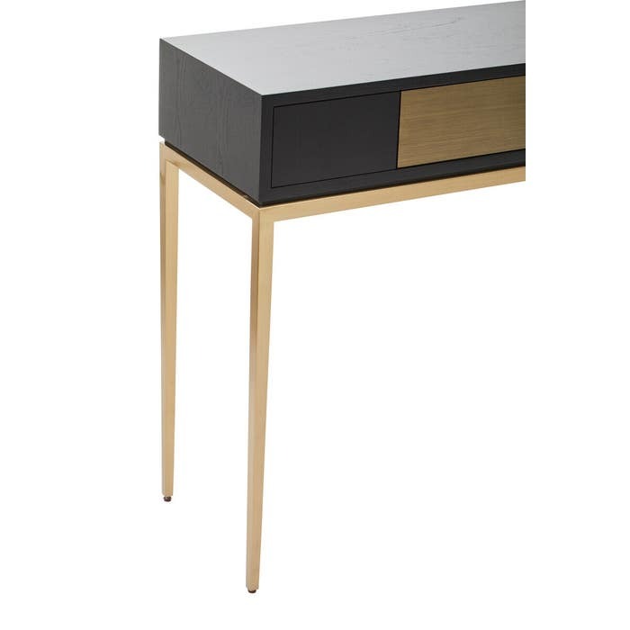 Raidan Console Table – Black and Gold