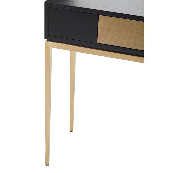 Raidan Console Table – Black and Gold