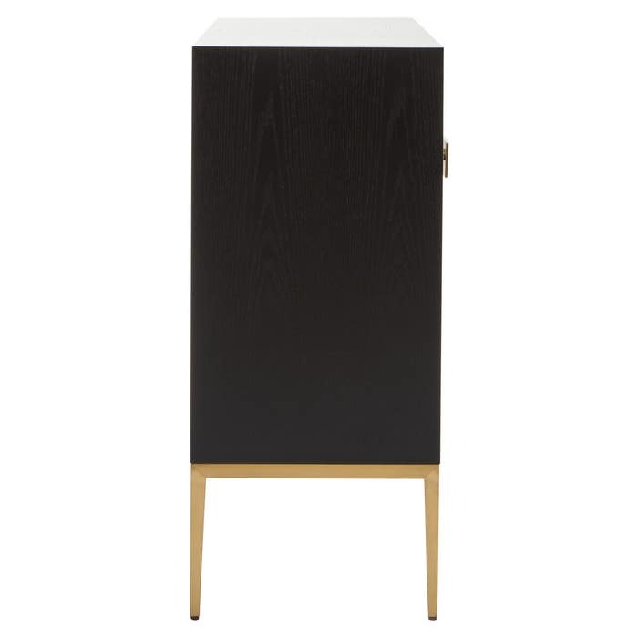 Raidan 4 Door Sideboard – Black and Gold