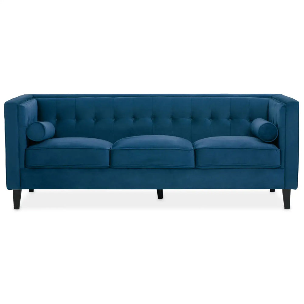 Rayla 3-Seater Sofa – Blue Velvet