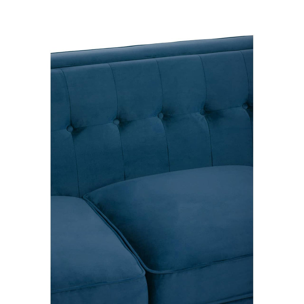 Rayla 3-Seater Sofa – Blue Velvet