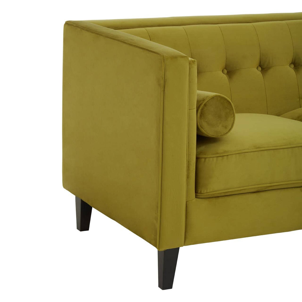 Rayla 3-Seater Sofa – Olive Velvet