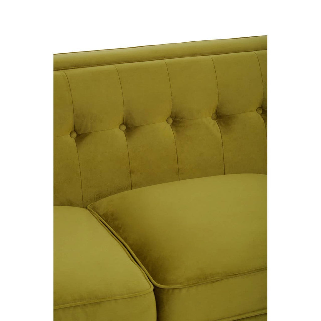 Rayla 3-Seater Sofa – Olive Velvet