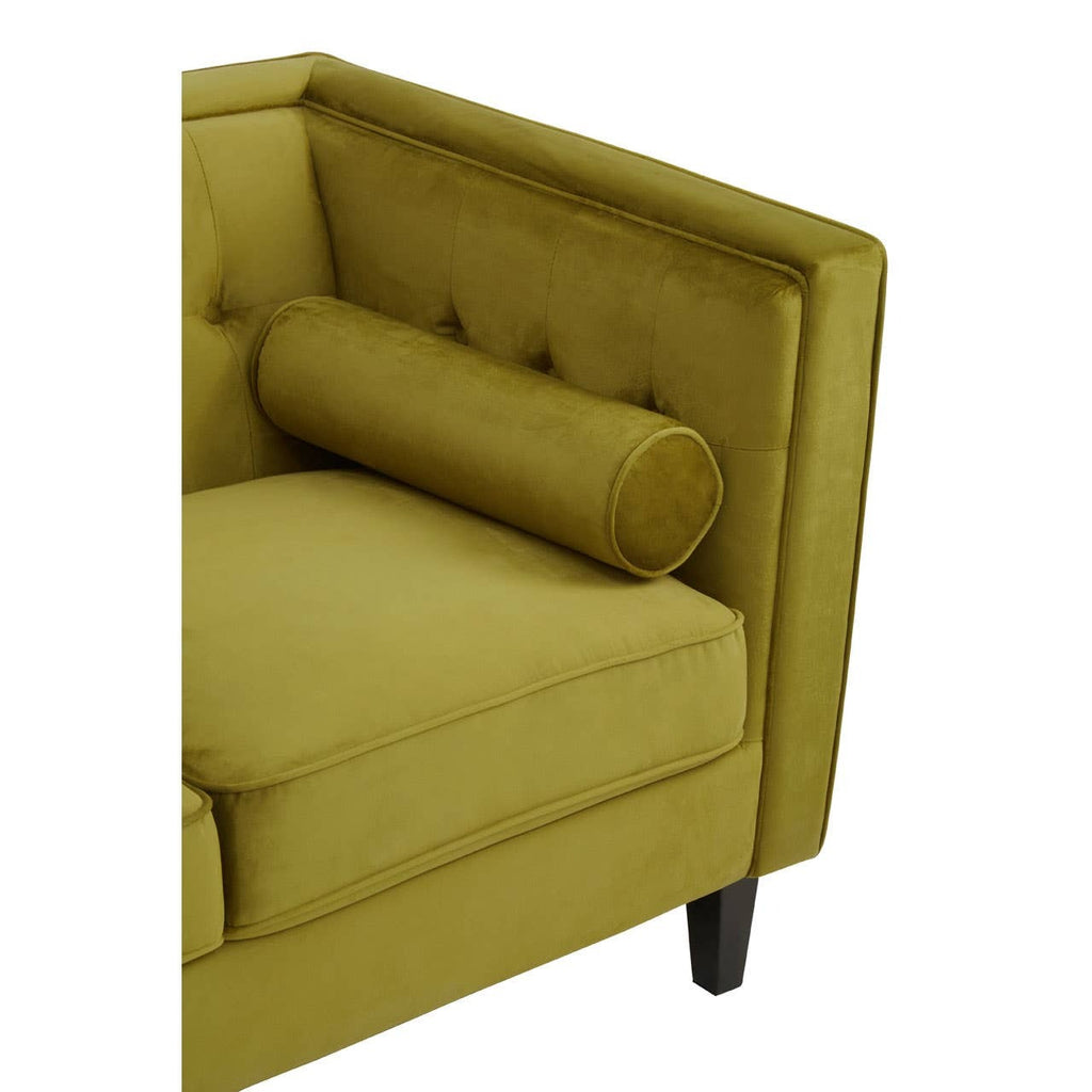 Rayla 3-Seater Sofa – Olive Velvet