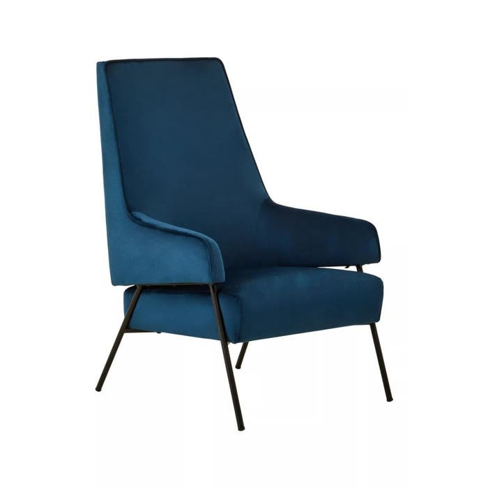 Rosabell Dining Chair – Blue Velvet