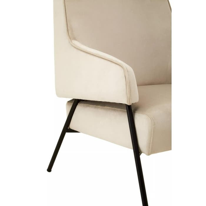 Rosabell Dining Chair – Cream Velvet