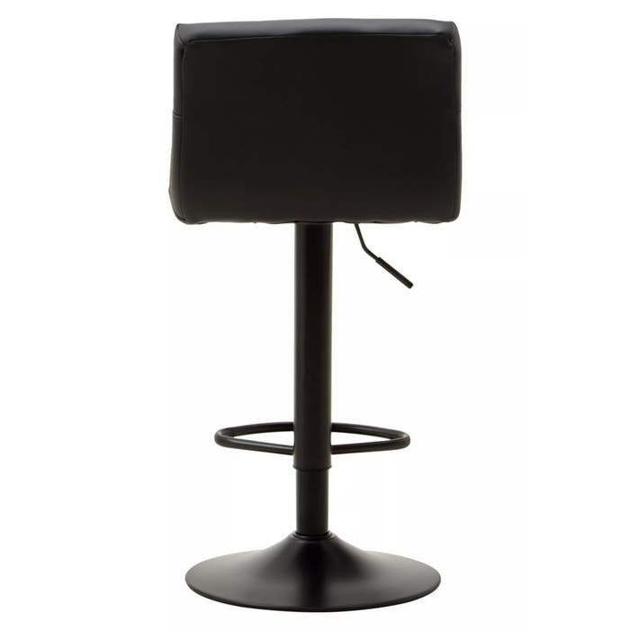 Sidney Bar Stool – Black Faux Leather