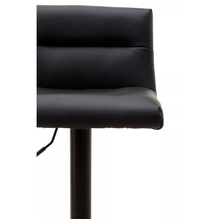 Sidney Bar Stool – Black Faux Leather