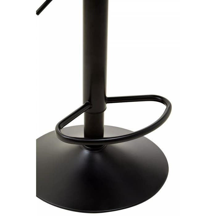 Sidney Bar Stool – Black Faux Leather