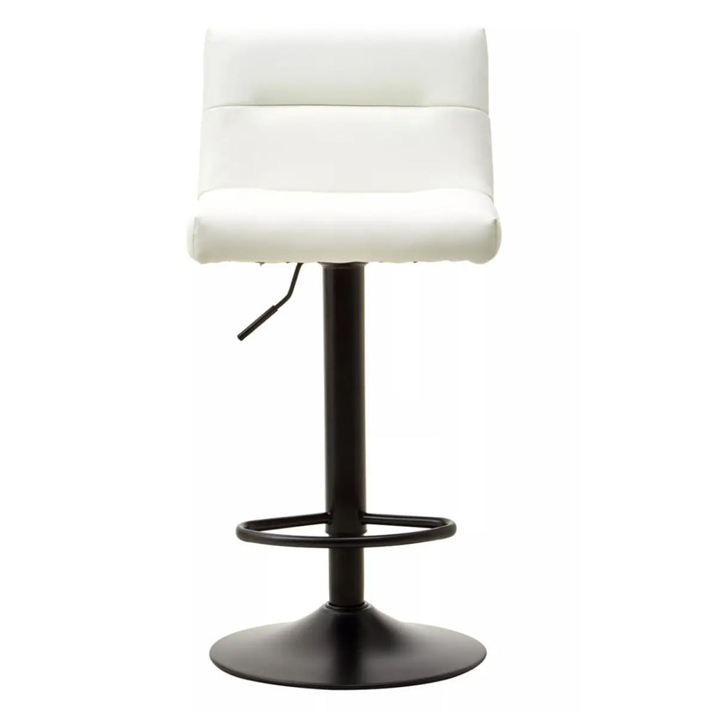 Sidney Bar Stool – White Faux Leather