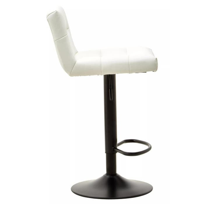 Sidney Bar Stool – White Faux Leather