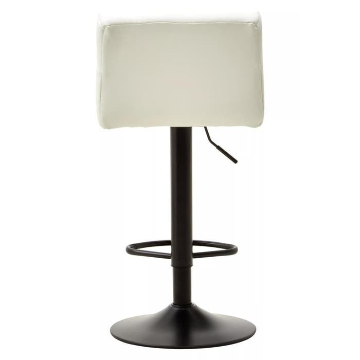 Sidney Bar Stool – White Faux Leather