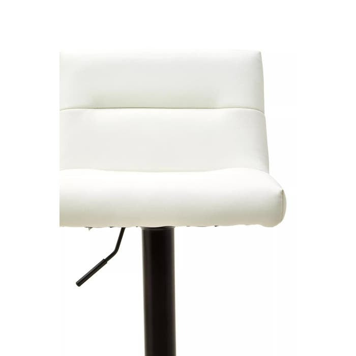 Sidney Bar Stool – White Faux Leather