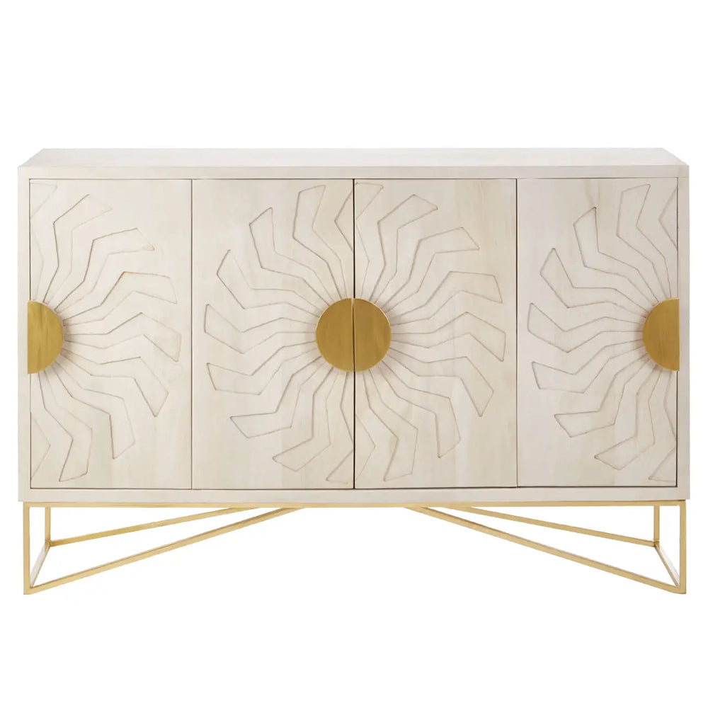 Solana Sideboard – Whitewashed Mango Wood