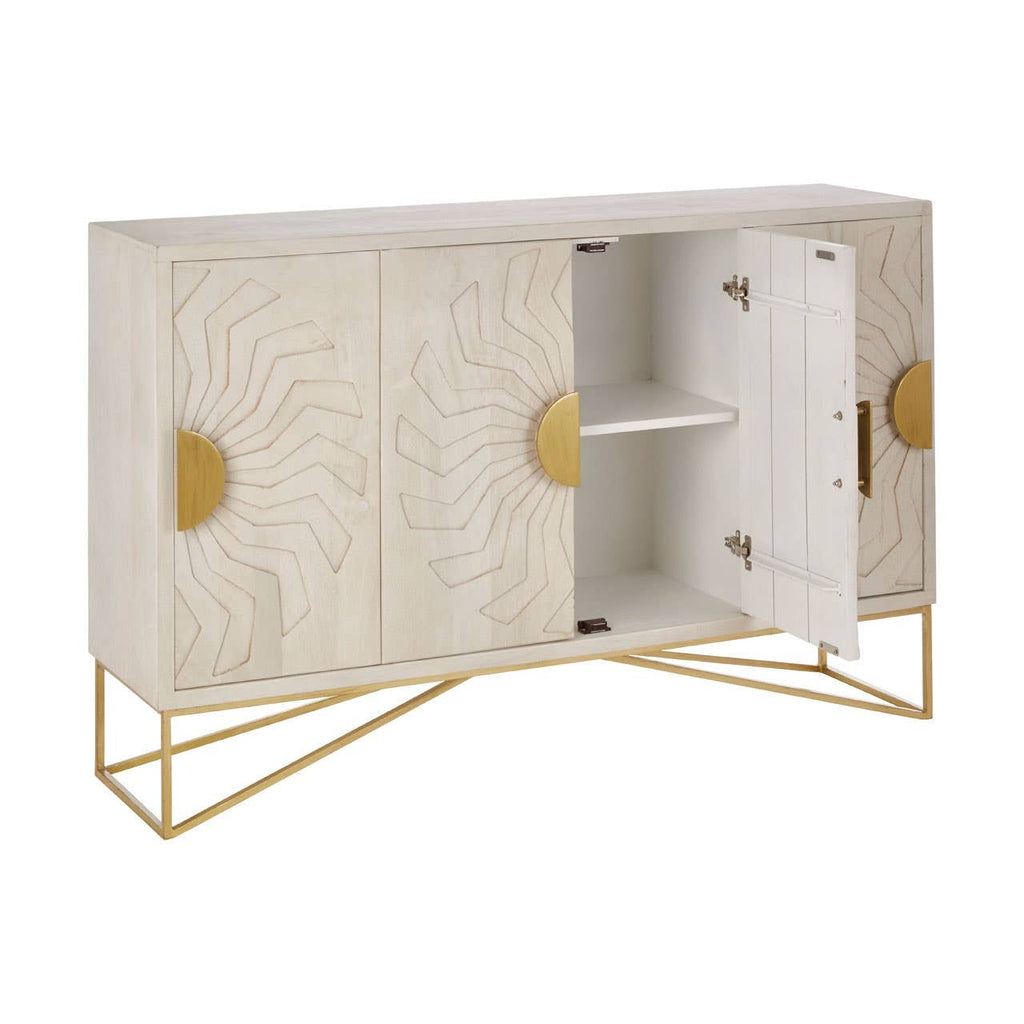 Solana Sideboard – Whitewashed Mango Wood