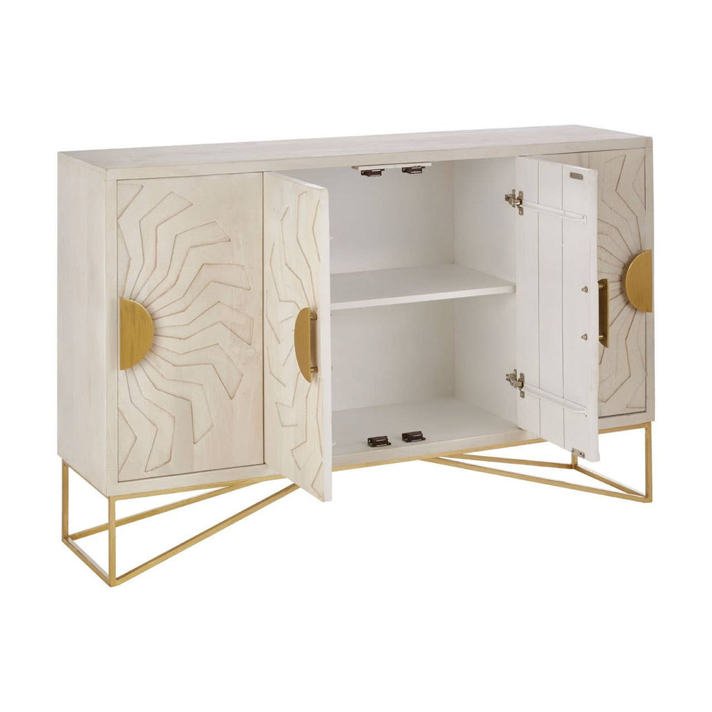 Solana Sideboard – Whitewashed Mango Wood