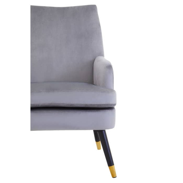 Strickland Armchair – Grey Velvet