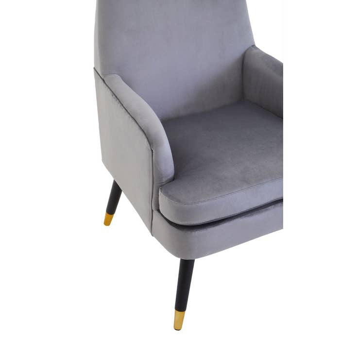 Strickland Armchair – Grey Velvet