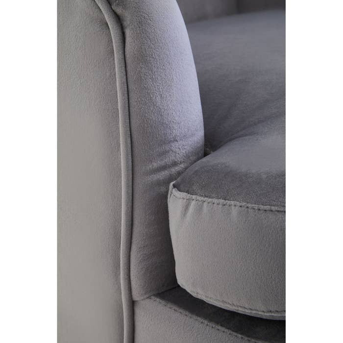 Strickland Armchair – Grey Velvet