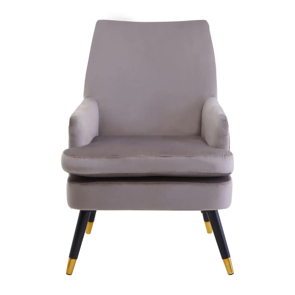 Strickland Armchair – Mink Velvet