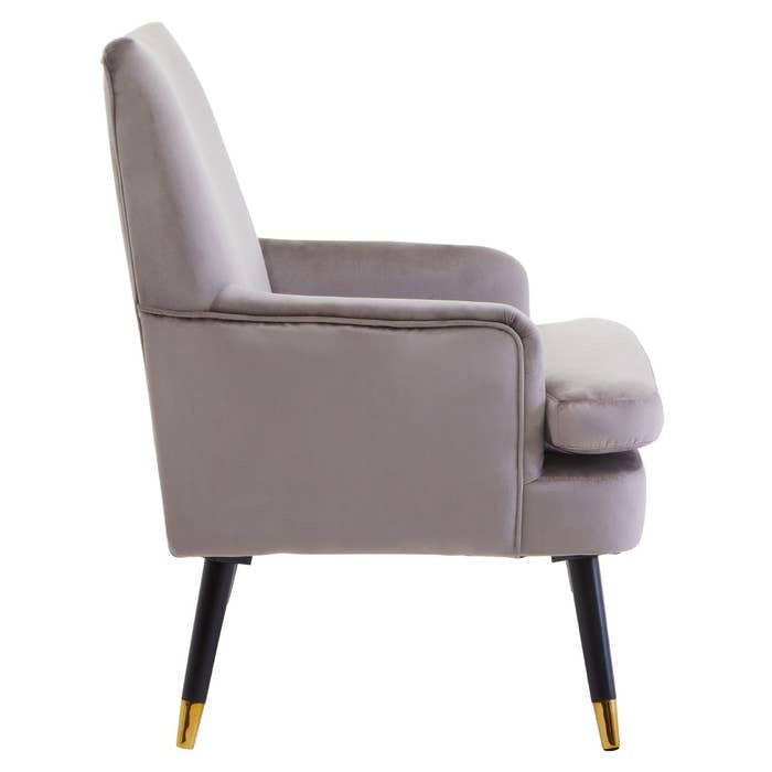 Strickland Armchair – Mink Velvet