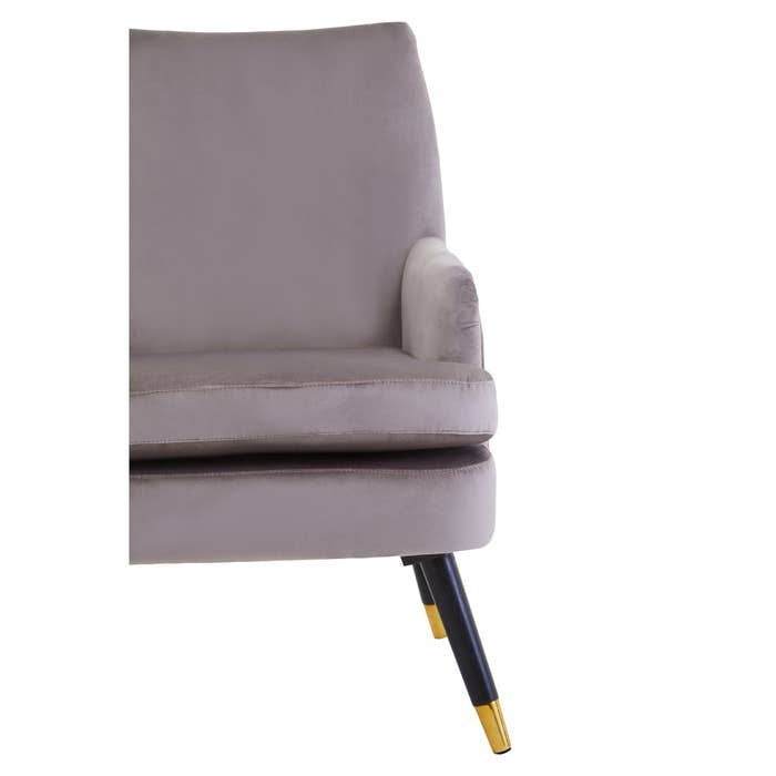 Strickland Armchair – Mink Velvet