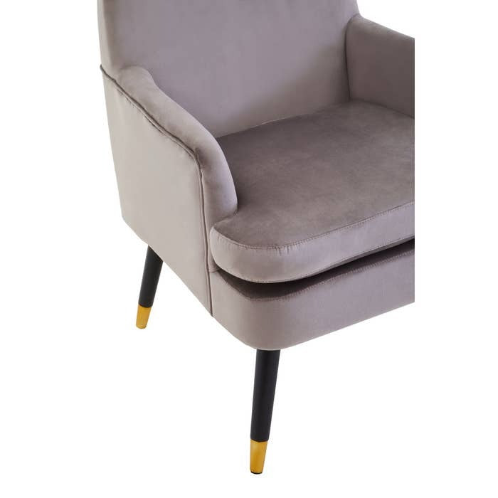 Strickland Armchair – Mink Velvet