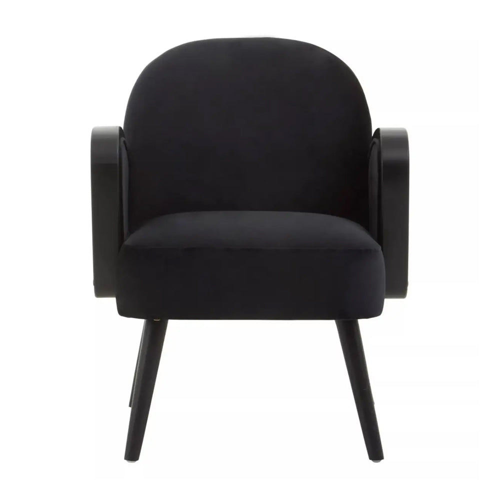 Sutherland Armchair – Black Velvet