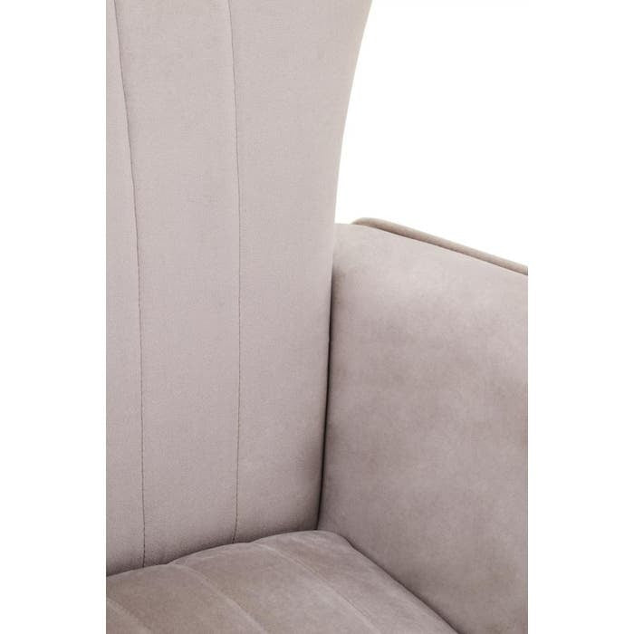 Zerlina Accent Chair – Mink Velvet