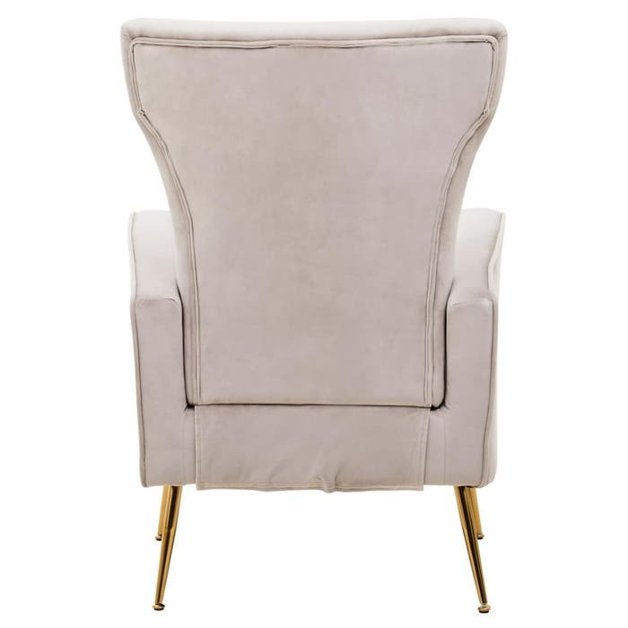 Zerlina Accent Chair – Mink Velvet