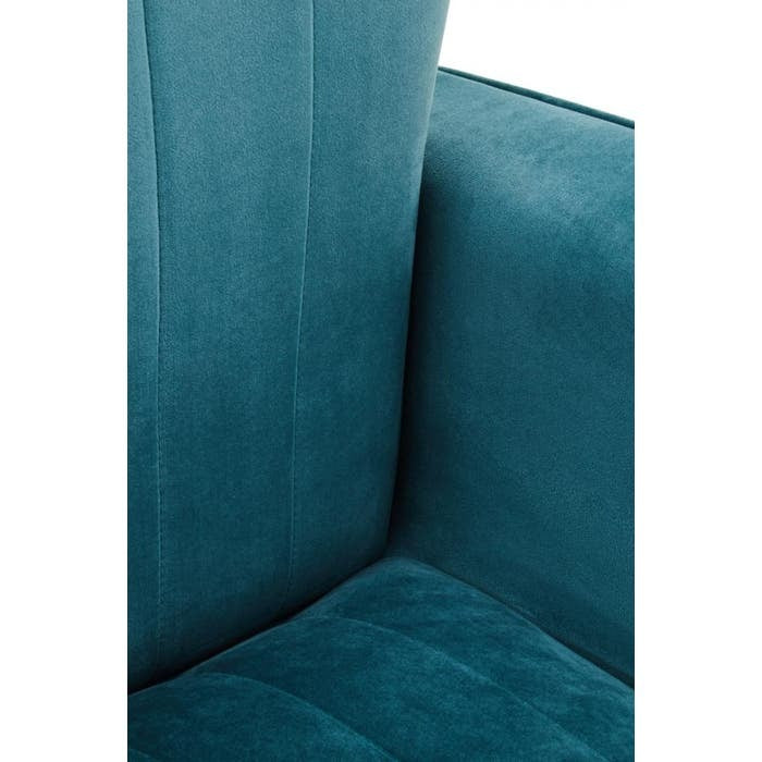 Zerlina Accent Chair – Turquoise Velvet