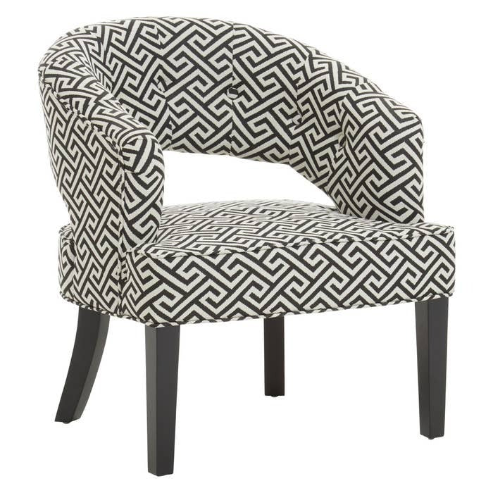 Zuri Chair in Black and Beige