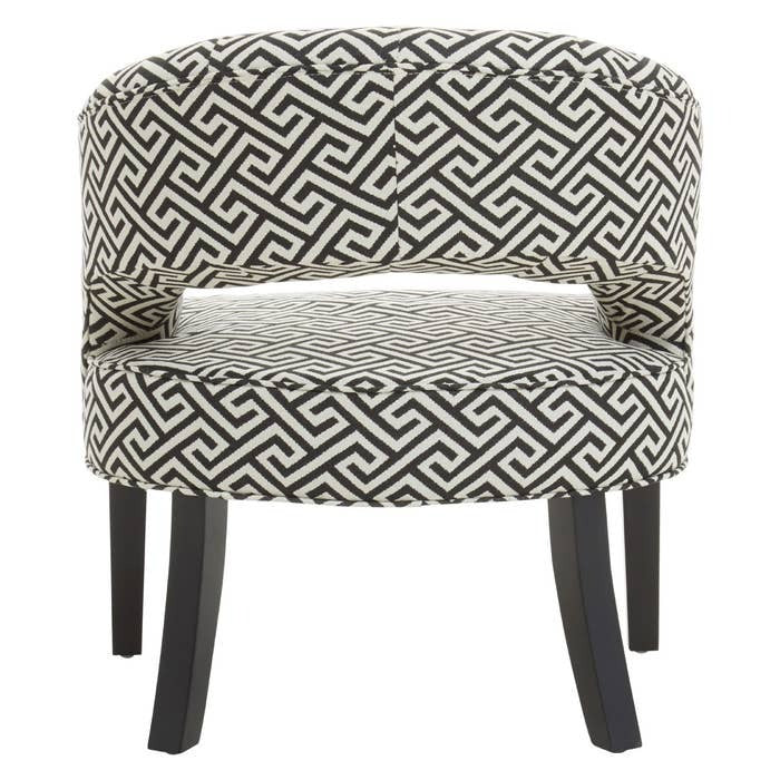 Zuri Chair in Black and Beige