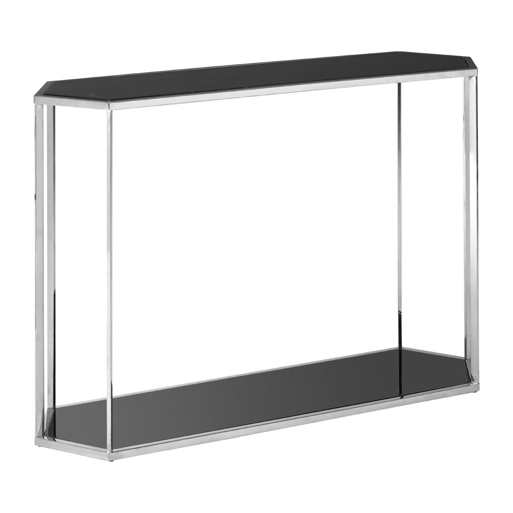 Aspen Silver Frame Console Table