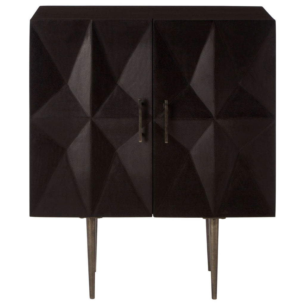 Jazlynn Geometric Cabinet in Mango Wood